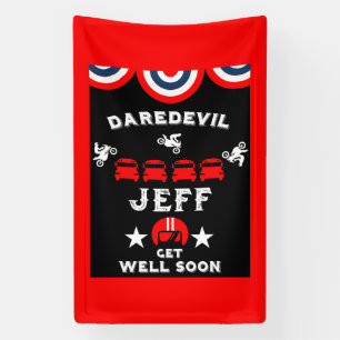 Gebroken been Onhandig persoon wordt gezond Spandoek