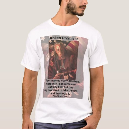 gebroken beloftes t-shirt (Voorkant)