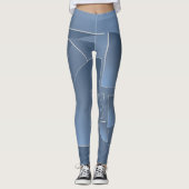 gebroken blauwkever leggings (Voorkant)