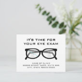 Gebroken bril Eye Exam Appointinder Briefkaart (Staand voorkant)