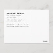Gebroken bril Eye Exam Appointinder Briefkaart (Achterkant)