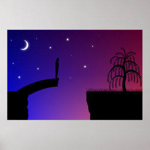 Gebroken Brug Afdruk Poster