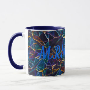 Gebroken bubbels koffie Mok