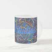 Gebroken bubbels koffie Mok (Voorkant rechts)