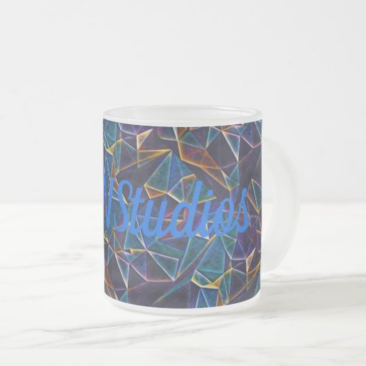 Gebroken bubbels koffie Mok (Voorkant rechts)