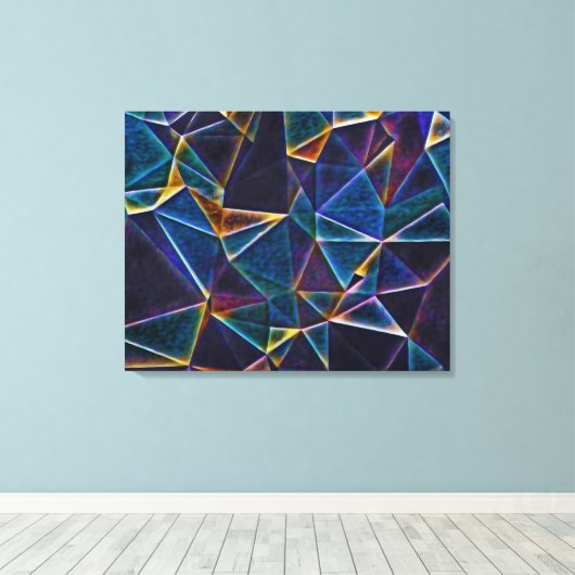 Gebroken bundelscanvas afdrukken (Insitu (Houten vloer))