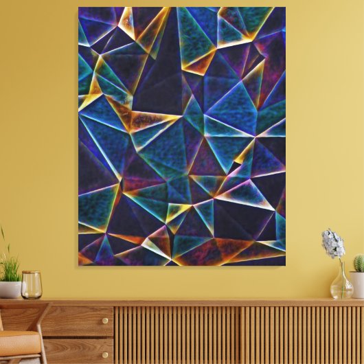 Gebroken bundelscanvas afdrukken (Insitu (Woonkamer))