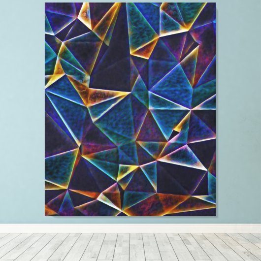 Gebroken bundelscanvas afdrukken (Insitu (Houten vloer))