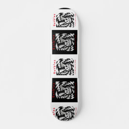 Gebroken Bunny geblokte chaos skateboard! Skateboard