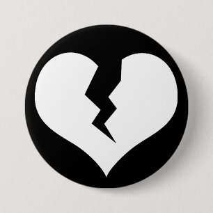 Gebroken Button van het Hart/Pin