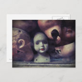 Gebroken dolls briefkaart (Voorkant / Achterkant)