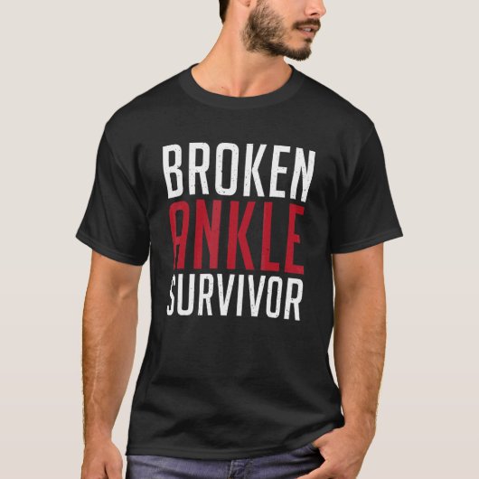 Gebroken enkel overlevende letselherstel t-shirt (Voorkant)