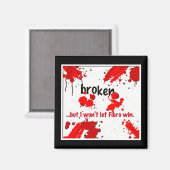 Gebroken fibro logo= magneet (Voorkant / Achterkant)