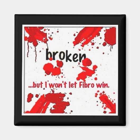 Gebroken fibro logo= magneet (Voorkant)