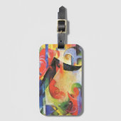 Gebroken formulieren van Franz Marc, Abstracte ku Bagagelabel (Voorkant (verticaal))