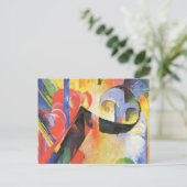 Gebroken formulieren van Franz Marc,  Abstracte ku Briefkaart (Staand voorkant)