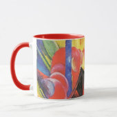 Gebroken formulieren van Franz Marc,  Abstracte ku Mok (Links)