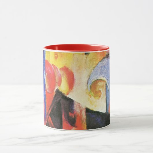 Gebroken formulieren van Franz Marc,  Abstracte ku Mok (Midden)