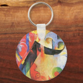 Gebroken formulieren van Franz Marc,  Abstracte ku Sleutelhanger (Voorkant)