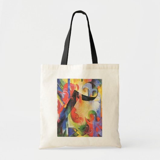 Gebroken formulieren van Franz Marc, Abstracte ku Tote Bag (Voorkant)