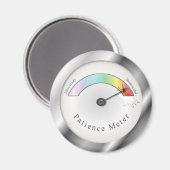 Gebroken geduld Meter Gauge Grappige Magneet (Voorkant / Achterkant)