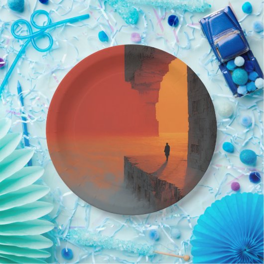 Gebroken geest nr. 1 papieren bordje (Feest)