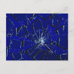Gebroken glas briefkaart