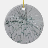 Gebroken glas-look keramisch ornament (Achterkant)