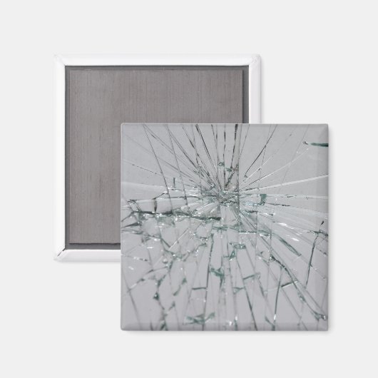 Gebroken glas-look magneet (Voorkant / Achterkant)