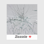 Gebroken glas-look sticker (Vel)