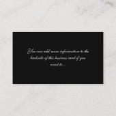 Gebroken glas op Visitekaartjes van Piano Keys (Achterkant)