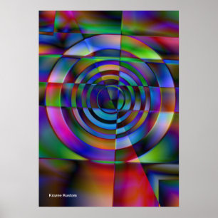 Gebroken glas poster