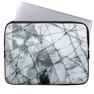 Gebroken glazen oppervlak (stijl 4) olieverfschild laptop sleeve