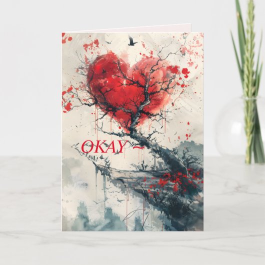 GEBROKEN HART AANMOEDIGING KAART (Voorkant)