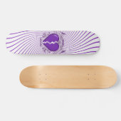 Gebroken hart en stammenwerk: Paars: Skateboard (Horizontaal)
