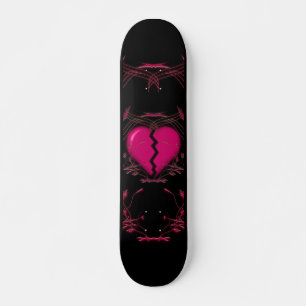 Gebroken hart en tribaal kunstwerk: Roze: Skateboa Skateboard