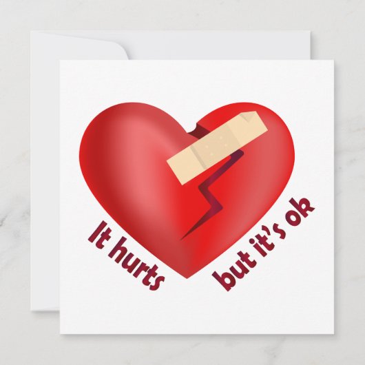 Gebroken hart genezen met patch en levenscitaat (Achterkant)