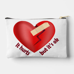 Gebroken hart genezen met patch en levenscitaat etui