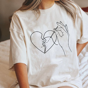 Gebroken Hart Herstelt Met Naald En Draad Tri-Blend Shirt