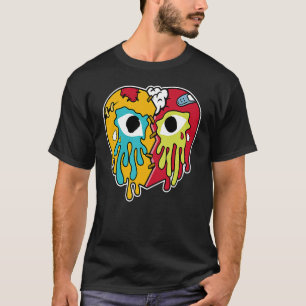 Gebroken Hart Huilende Drip SB Dunk FroSkate Match T-shirt