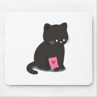 Gebroken hart kat muismat