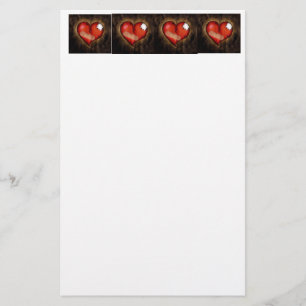 Gebroken hart/Mendende kunstwaren Briefpapier
