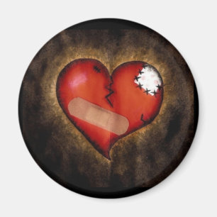 Gebroken hart/Mending Heart magnet Magneet