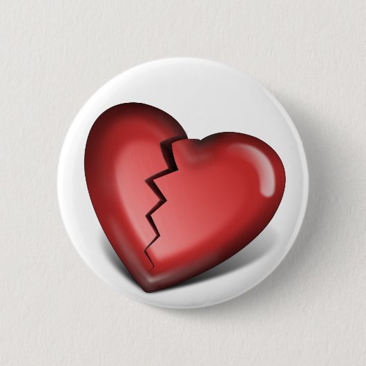 gebroken hart ronde button 5,7 cm (Voorkant)