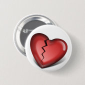 gebroken hart ronde button 5,7 cm (Voorkant /achterkant)