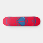 Gebroken Hart/StammenSkateboard (rood & blauw) Skateboard (Horizontaal)