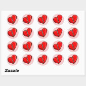 Gebroken hart Stickers (Vel)