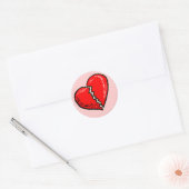 Gebroken hart Stickers (Envelop)