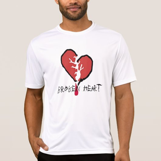 gebroken hart t-shirt (Voorkant)
