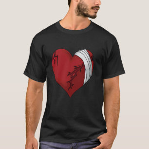 Gebroken Hart T-shirt Enkel Bewustzijn Hart Gebrok